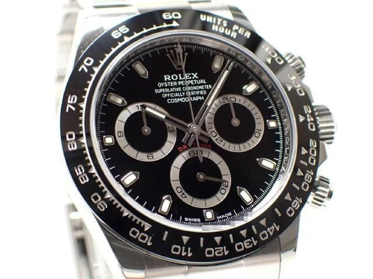 ROLEX Daytona black Dial 116500LN '19 Mens 193382937 hannari-shop