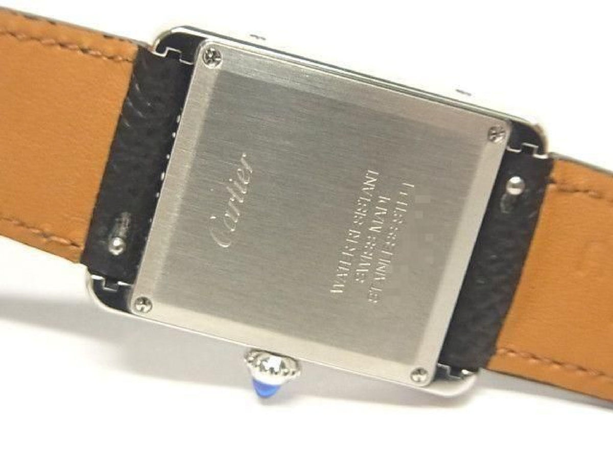 CARTIER Tank Must watch LM quartz black WSTA0108 Womens 193592986 hannari-shop
