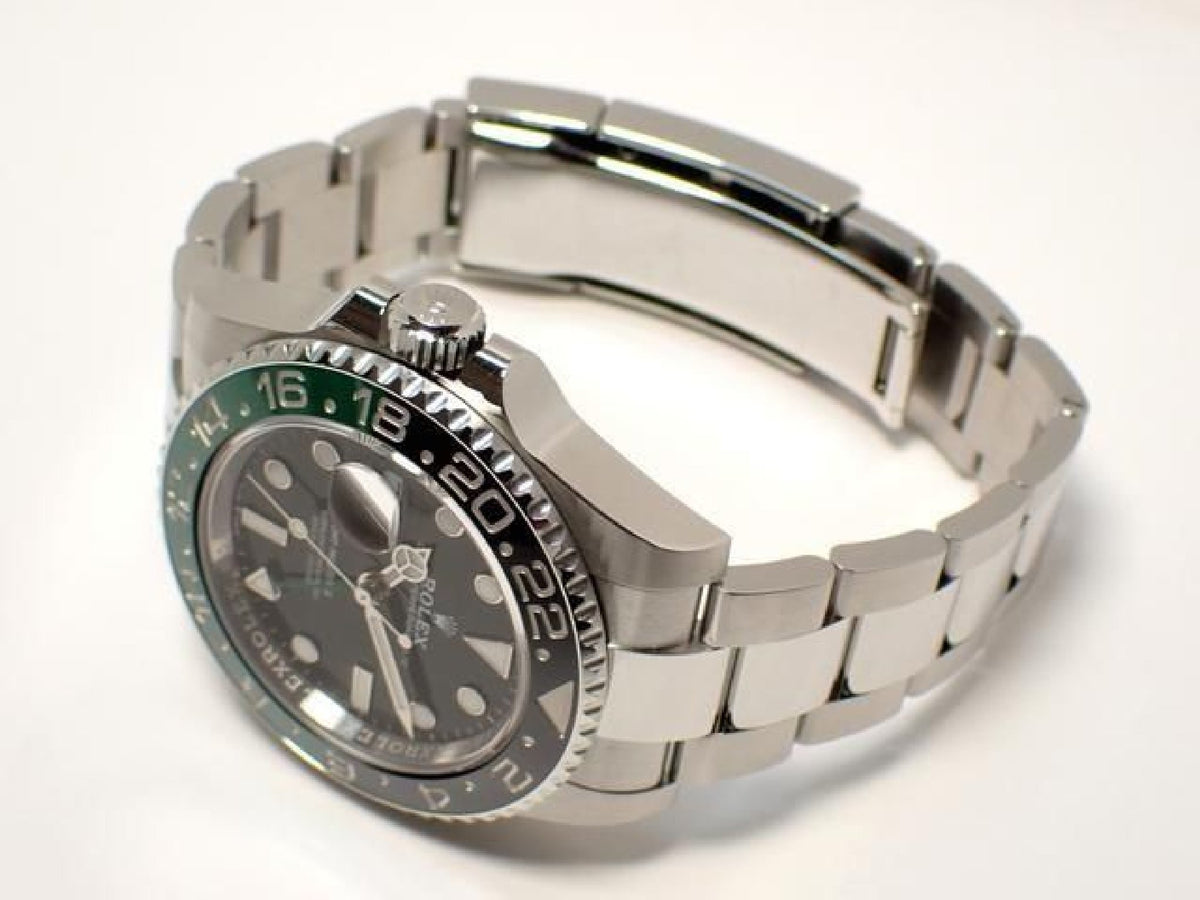 ROLEX GMT MasterII left handed green/ black bezel Oyster Bracelet 126720VTNR '23 Mens 193627050 hannari-shop