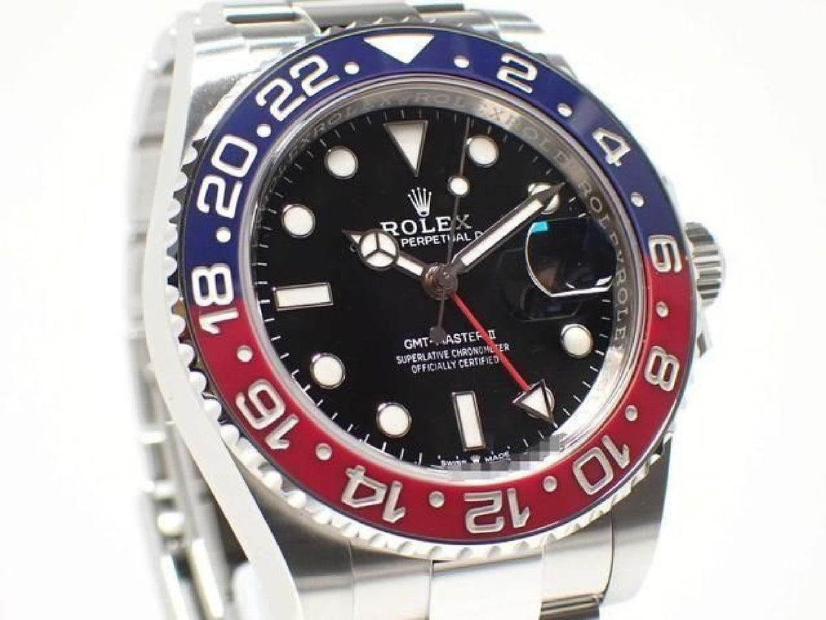 ROLEX GMT MasterII red blue bezel Oyster Bracelet 126710BLRO '23 Mens 193704266 hannari-shop