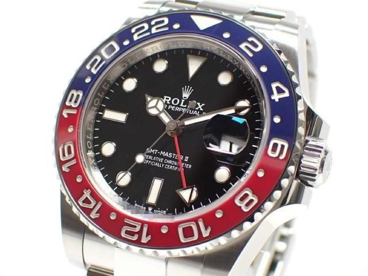ROLEX GMT MasterII red blue bezel Oyster Bracelet 126710BLRO '23 Mens 193704266 hannari-shop