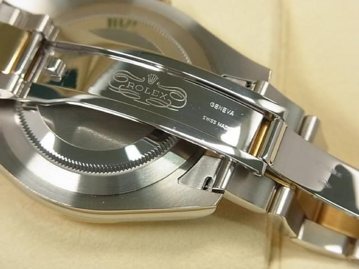 ROLEX DatejustII SS xYG combination Black Roman 116333 Genuine goods Mens 193837301 hannari-shop