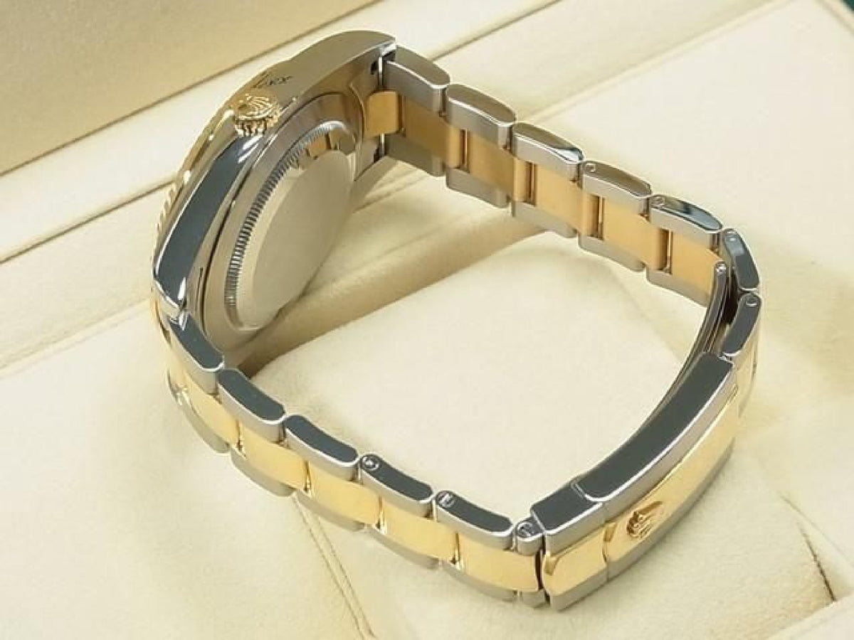 ROLEX DatejustII SS xYG combination Black Roman 116333 Genuine goods Mens 193837301 hannari-shop