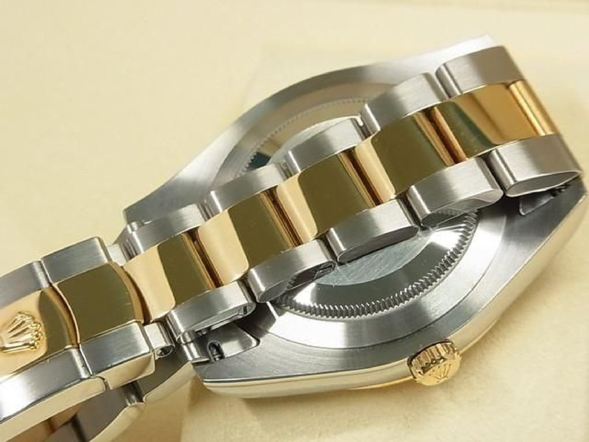 ROLEX DatejustII SS xYG combination Black Roman 116333 Genuine goods Mens 193837301 hannari-shop