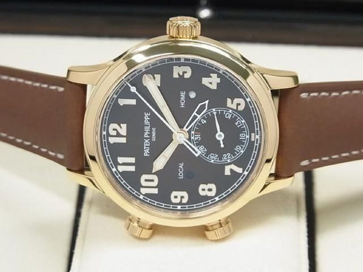 PATEK PHILIPPE Calatoraba Pilot's Travel Time medium 18KRG 7234R-001 Genuine goods Mens 193914877 hannari-shop