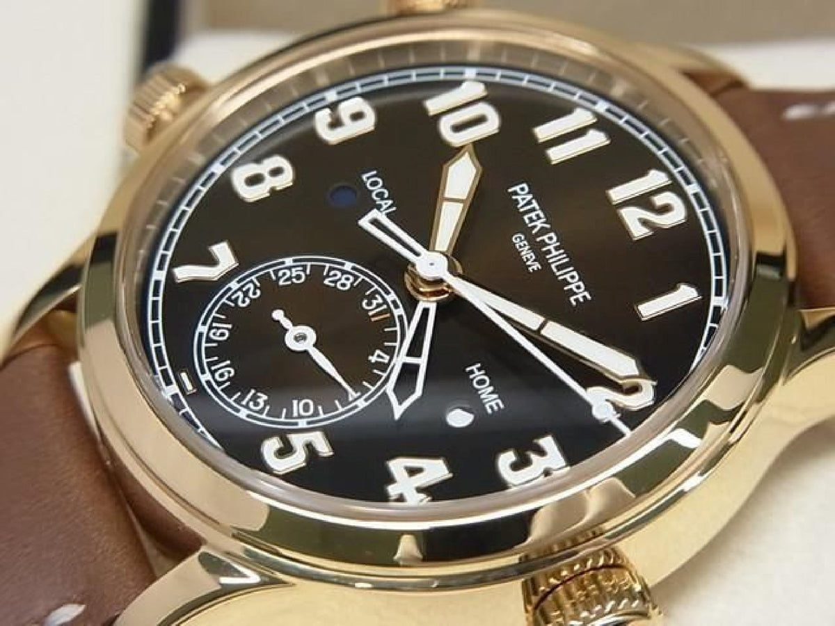 PATEK PHILIPPE Calatoraba Pilot's Travel Time medium 18KRG 7234R-001 Genuine goods Mens 193914877 hannari-shop