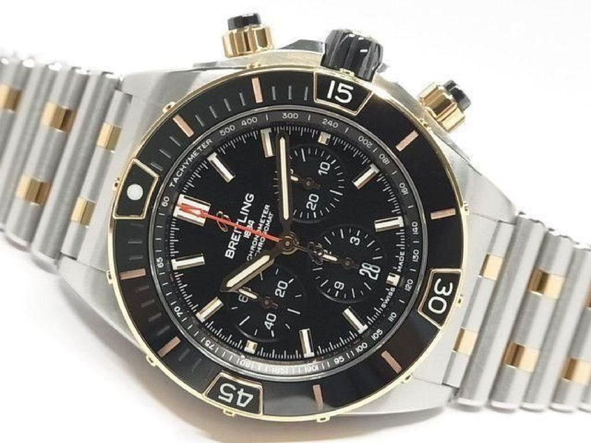 BREITLING Super Chrono Mat B01 44 SS x red gold UB0136 Bracelet Specification Mens 193917457 hannari-shop