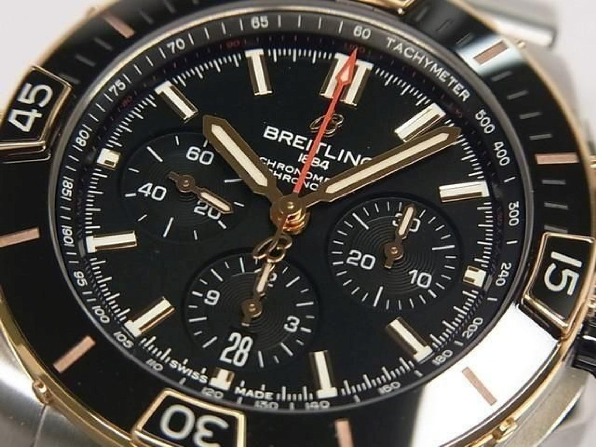 BREITLING Super Chrono Mat B01 44 SS x red gold UB0136 Bracelet Specification Mens 193917457 hannari-shop