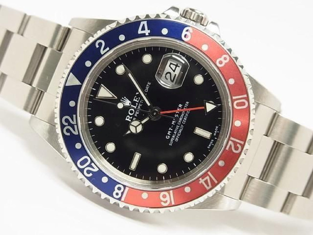 ROLEX GMT Master red blue bezel 16700 lastA Serial Mens 193990744 hannari-shop