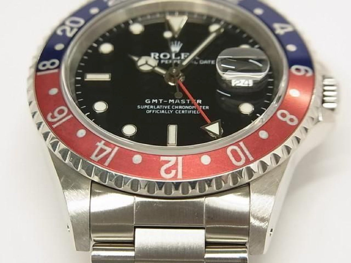 ROLEX GMT Master red blue bezel 16700 lastA Serial Mens 193990744 hannari-shop