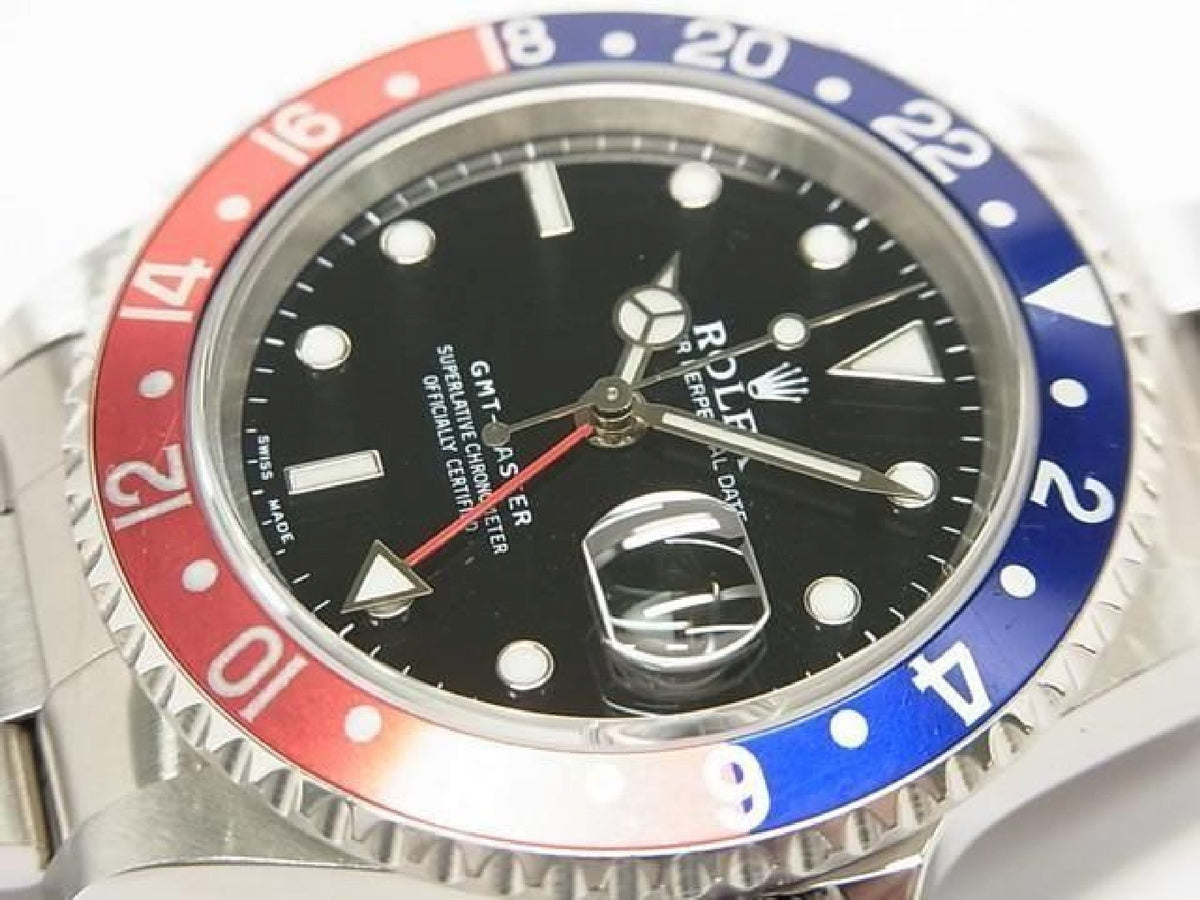 ROLEX GMT Master red blue bezel 16700 lastA Serial Mens 193990744 hannari-shop