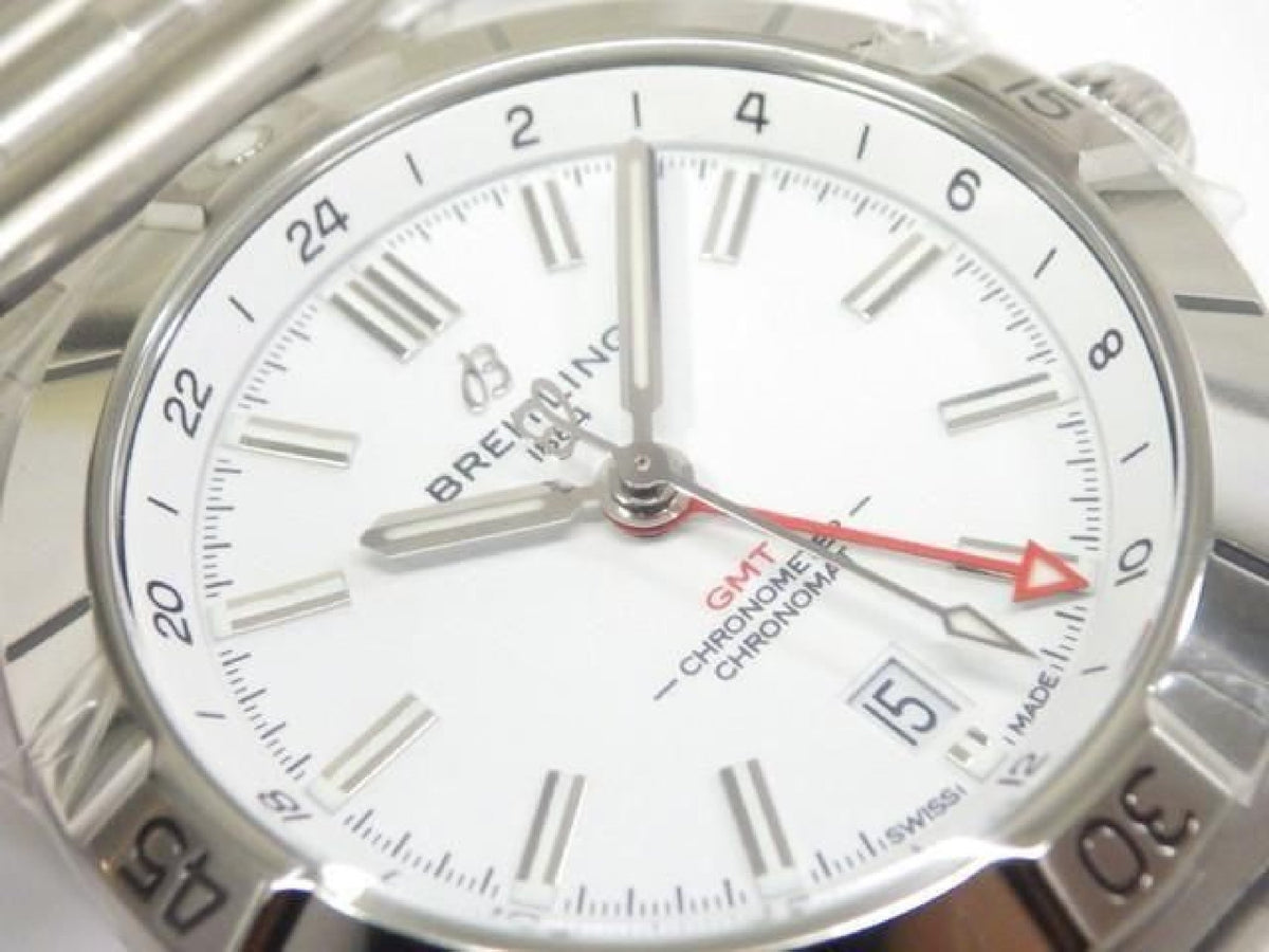 BREITLING Chrono Mat Automatic GMT 40 white A32398101A1A1 Mens 194013854 hannari-shop