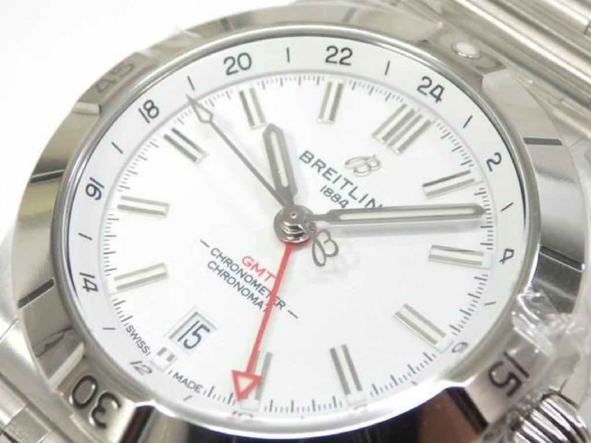 BREITLING Chrono Mat Automatic GMT 40 white A32398101A1A1 Mens 194013854 hannari-shop