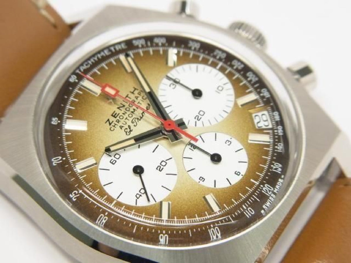 ZENITH Chrono Master Revival El Primero A385 Gradation brown 03.A384.400/385.C855 Mens 194243077 hannari-shop