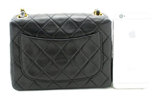 CHANEL Mini Square Small Chain Shoulder Bag Crossbody Black Lamb m44 hannari-shop