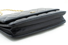 CHANEL Caviar Wallet On Chain WOC Black Shoulder Bag Crossbody n45 hannari-shop