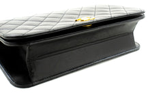 CHANEL Full Flap Chain Shoulder Bag Clutch Black Quilted Lambskin n36 hannari-shop