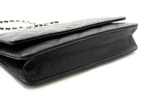 CHANEL Grained Calfskin Wallet On Chain WOC Black Shoulder Bag n94 hannari-shop