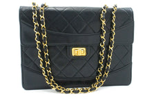 CHANEL Vintage Classic Chain Shoulder Bag Single Flap Quilted Lamb ag8 hannari-shop
