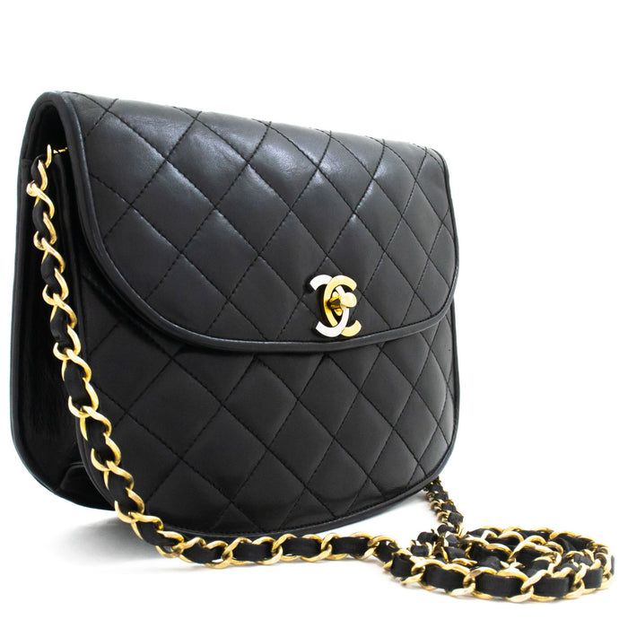 CHANEL Paris Limited Vintage Small Chain Shoulder Bag Black ai8 hannari-shop