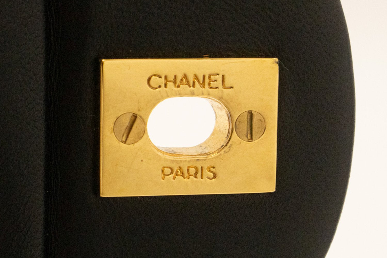 CHANEL Classic Double Flap 10" Chain Shoulder Bag Black Lambskin am1 hannari-shop