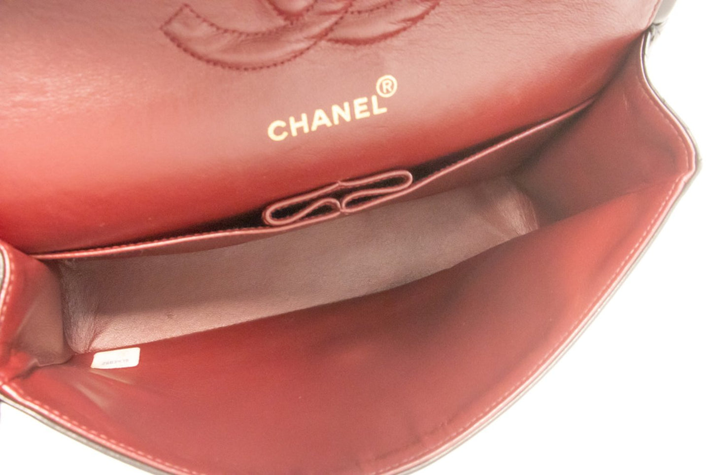CHANEL Classic Double Flap 10" Chain Shoulder Bag Black Lambskin am1 hannari-shop