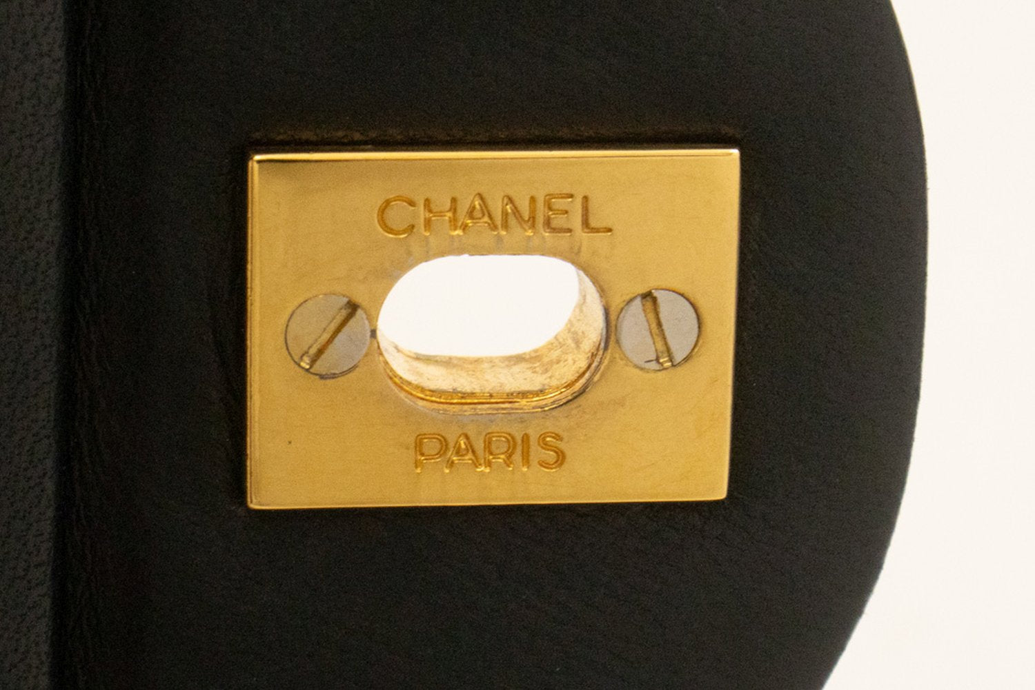 CHANEL Classic Double Flap 10" Chain Shoulder Bag Black Lambskin am3 hannari-shop