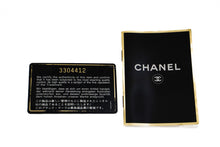 Borsa a tracolla CHANEL classica a doppia patta con catena da 10 pollici Pelle di agnello nera m19