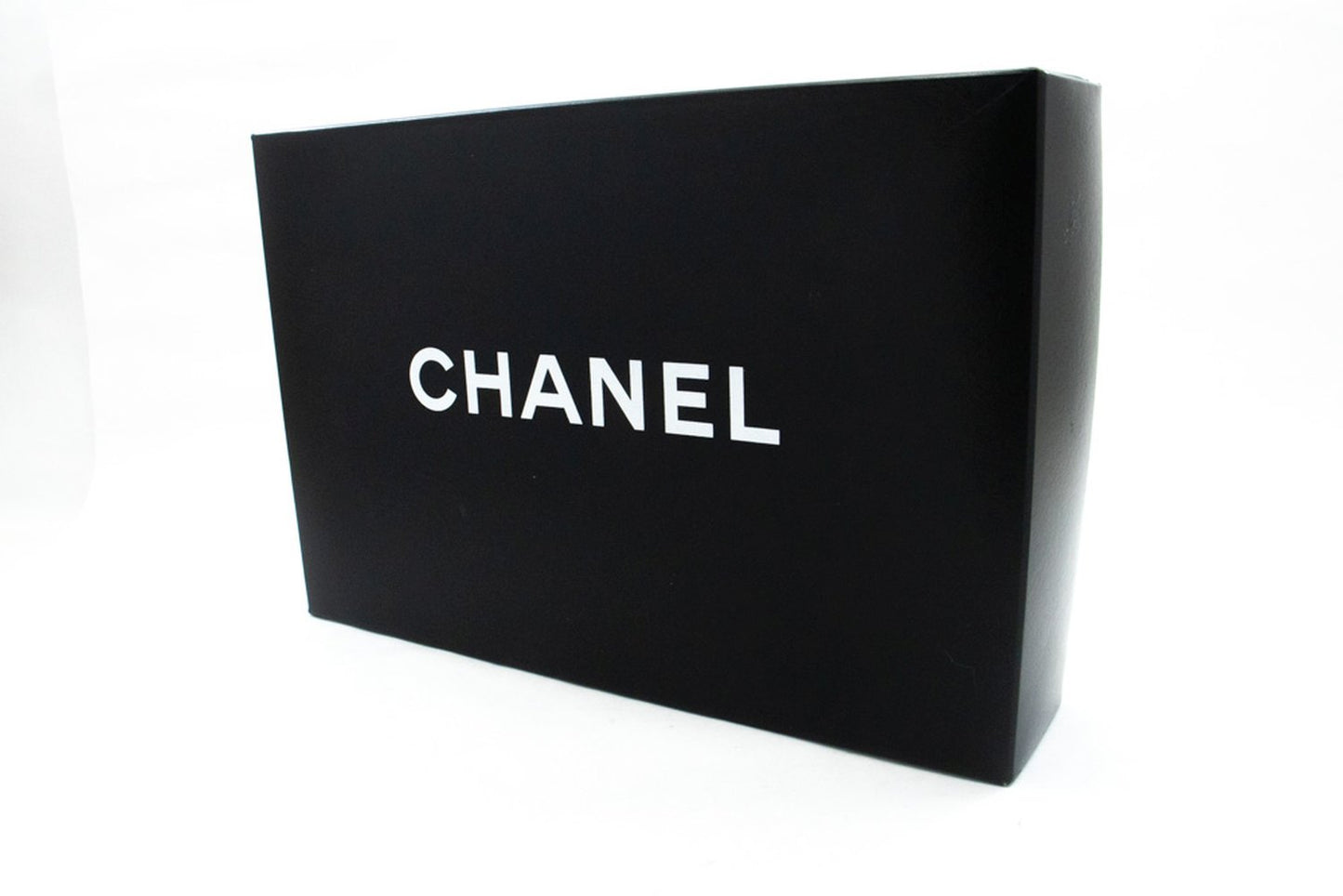 CHANEL Classic Double Flap 10" Chain Shoulder Bag Black Lambskin ak7 hannari-shop