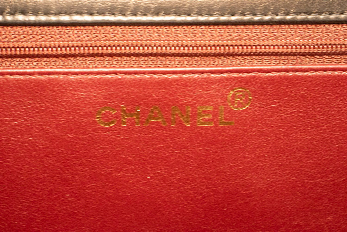 CHANEL Small Chain Shoulder Bag Clutch Black Quilted Flap Lambskin ap4 hannari-shop