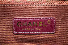 Chanel 2015 Chevron V-Stitch lederen schoudertas met kettingklep i80