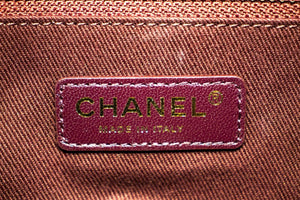 Chanel 2015 Chevron V-Stitch lederen schoudertas met kettingklep i80