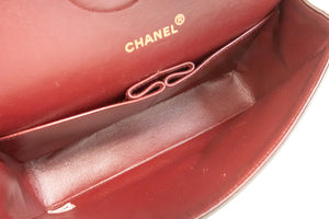 CHANEL Classic Double Flap 10" Chain Shoulder Bag Black Lambskin m75 hannari-shop
