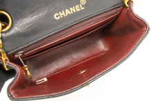 CHANEL Mini Square Small Chain Shoulder Bag Crossbody Black Lamb m44 hannari-shop