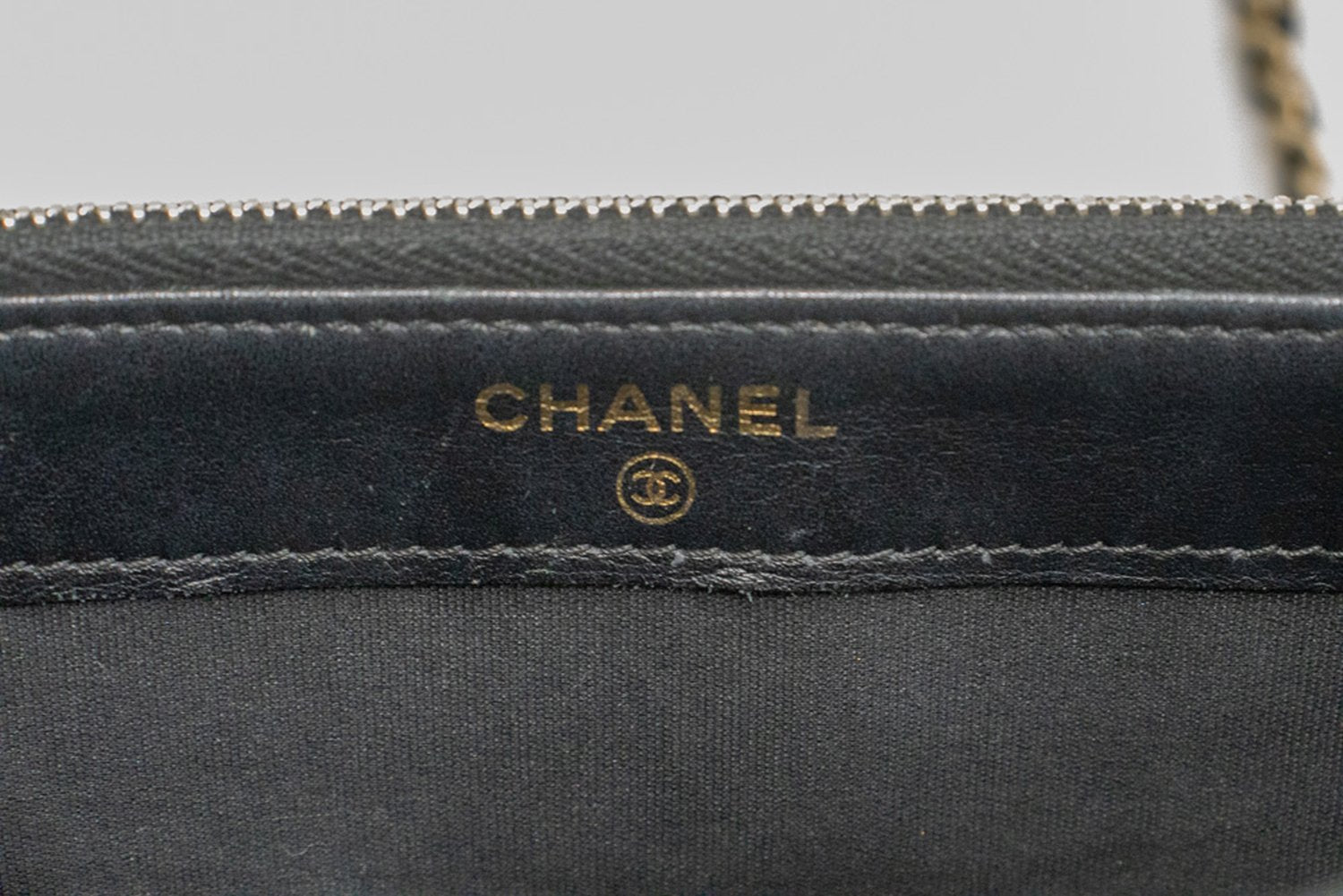 CHANEL Boy Black Caviar Wallet On Chain WOC Double Zip Shoulder n35 hannari-shop