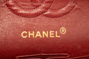 CHANEL Classic Double Flap 9" Chain Shoulder Bag Black Lambskin L41 hannari-shop