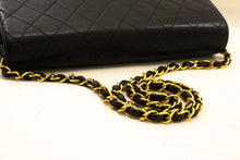 CHANEL Chain Shoulder Bag Clutch Black Quilted Flap Lambskin Purse n62 hannari-shop