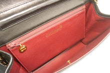 CHANEL Chain Shoulder Bag Clutch Black Quilted Flap Lambskin Purse n62 hannari-shop