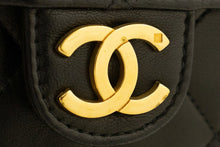 CHANEL Small Chain Shoulder Bag Clutch Black Quilted Flap Lambskin n79 hannari-shop