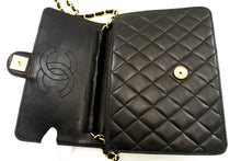 CHANEL Small Chain Shoulder Bag Clutch Black Quilted Flap Lambskin n79 hannari-shop