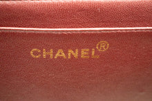CHANEL Classic Large 11" Chain Shoulder Bag Flap Black Lambskin n20 hannari-shop