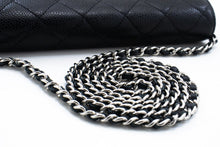 CHANEL Grained Calfskin Wallet On Chain WOC Black Shoulder Bag n94 hannari-shop