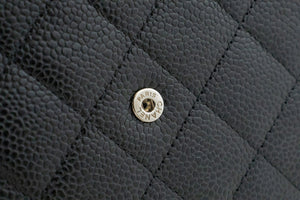 CHANEL Grained Calfskin Wallet On Chain WOC Black Shoulder Bag n94 hannari-shop