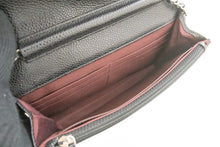 CHANEL Grained Calfskin Wallet On Chain WOC Black Shoulder Bag n94 hannari-shop