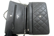 CHANEL Grained Calfskin Wallet On Chain WOC Black Shoulder Bag n94 hannari-shop