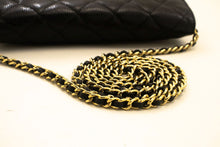 CHANEL Grained Calfskin Wallet On Chain WOC Black Shoulder Bag n96 hannari-shop