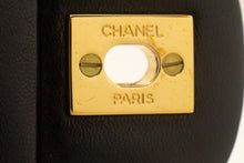 CHANEL Classic Double Flap 10" Chain Shoulder Bag Black Lambskin p18 hannari-shop