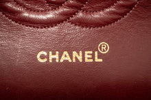 CHANEL Classic Double Flap 10" Chain Shoulder Bag Black Lambskin p18 hannari-shop