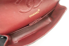 CHANEL Classic Double Flap 10" Chain Shoulder Bag Black Lambskin p18 hannari-shop
