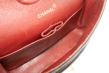CHANEL Classic Double Flap 10" Chain Shoulder Bag Black Lambskin p21 hannari-shop